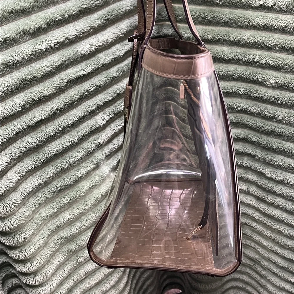 Michael Kors Brown and Transparent Tote - Picture 5 of 7